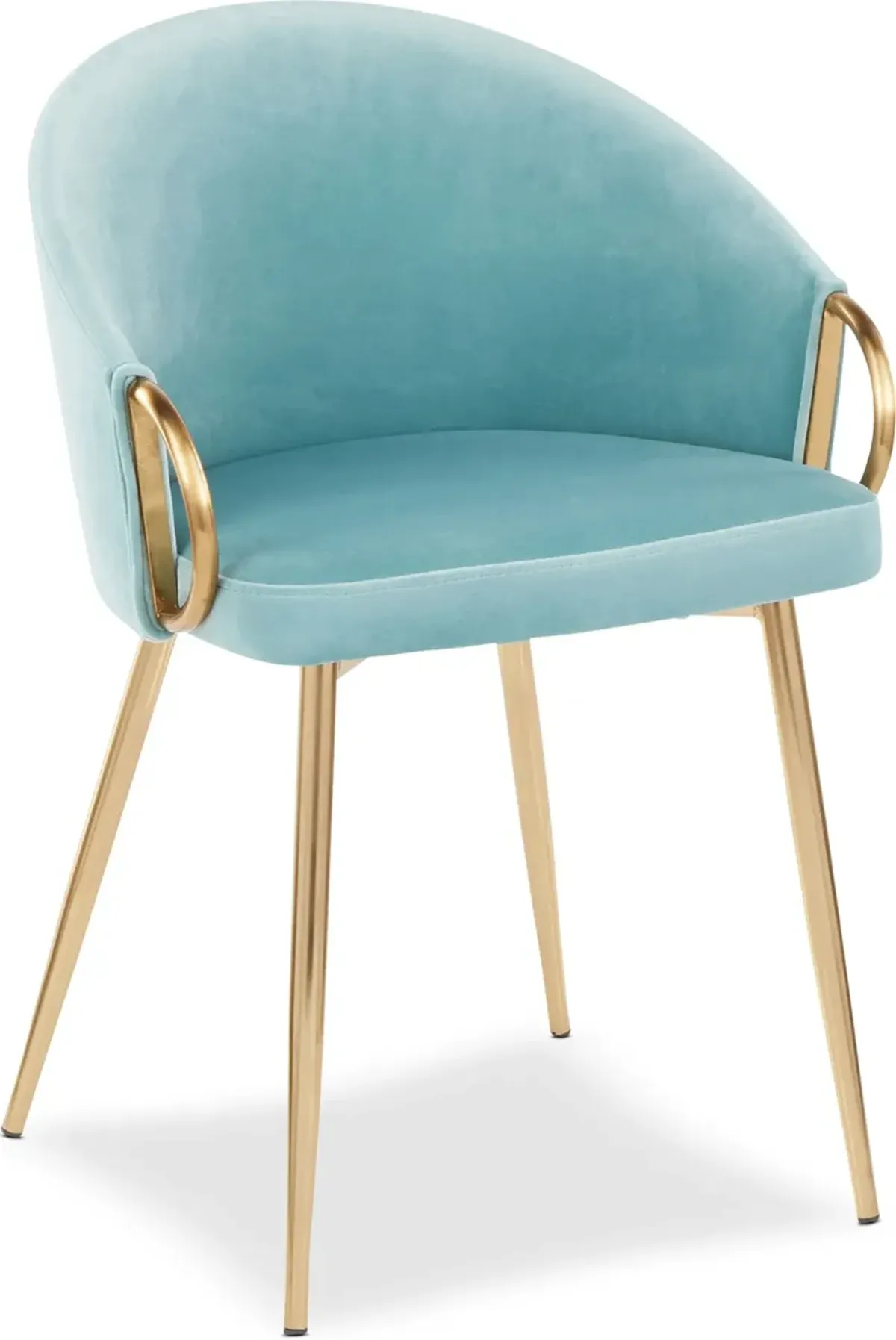 Eve Dining Chair - Blue Velvet