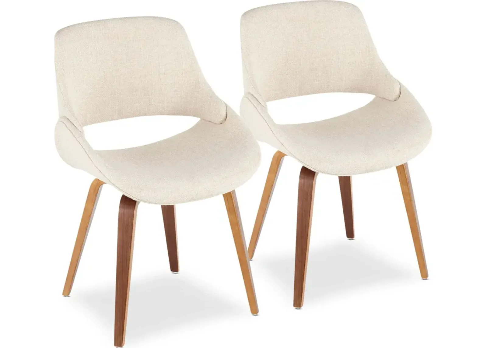 Uma Set of 2 Dining Chairs - Cream