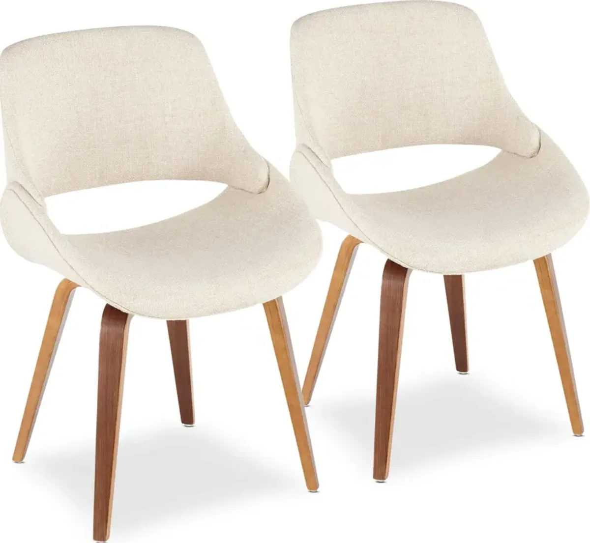 Uma Set of 2 Dining Chairs - Cream