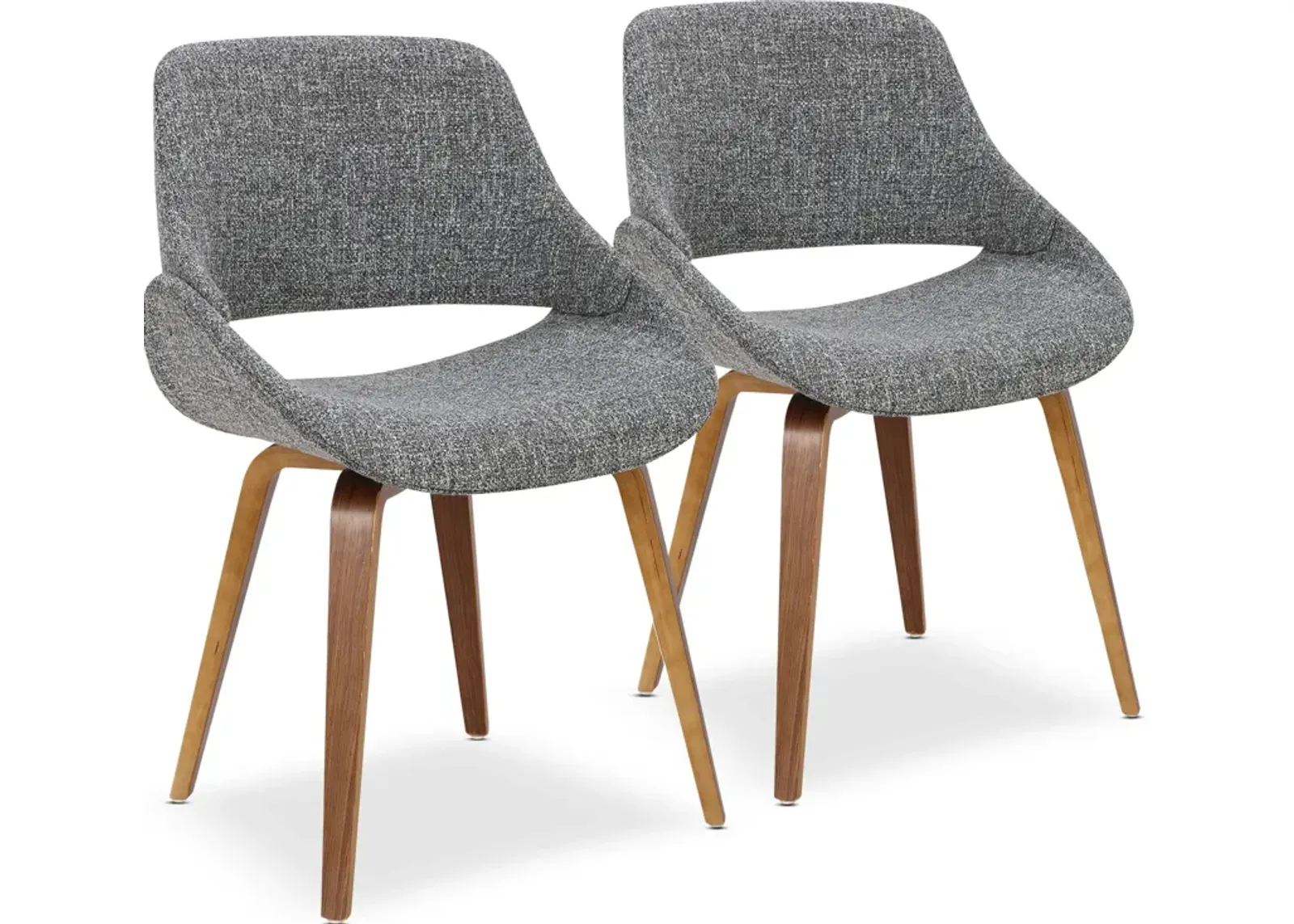 Uma Set of 2 Dining Chairs - Gray