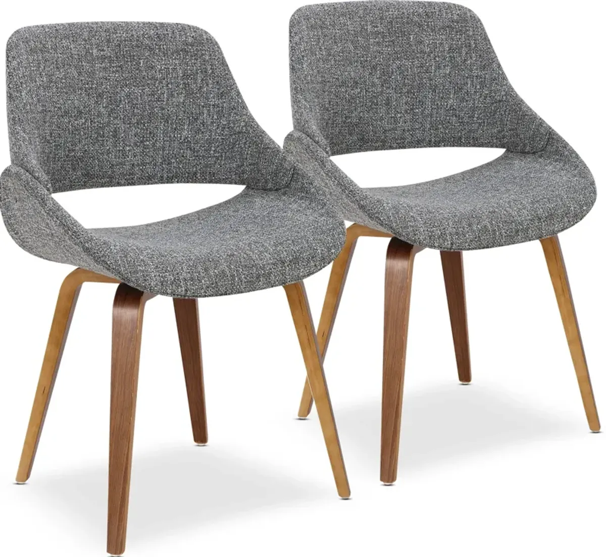 Uma Set of 2 Dining Chairs - Gray