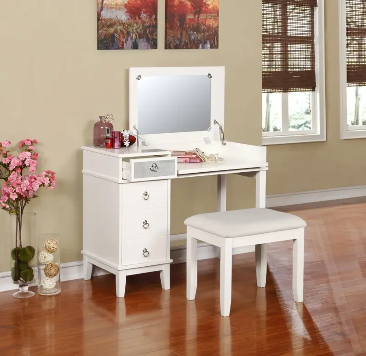 Jenna Vanity Desk and Stool