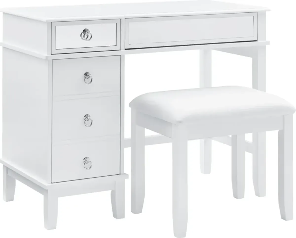 Jenna Vanity Desk and Stool