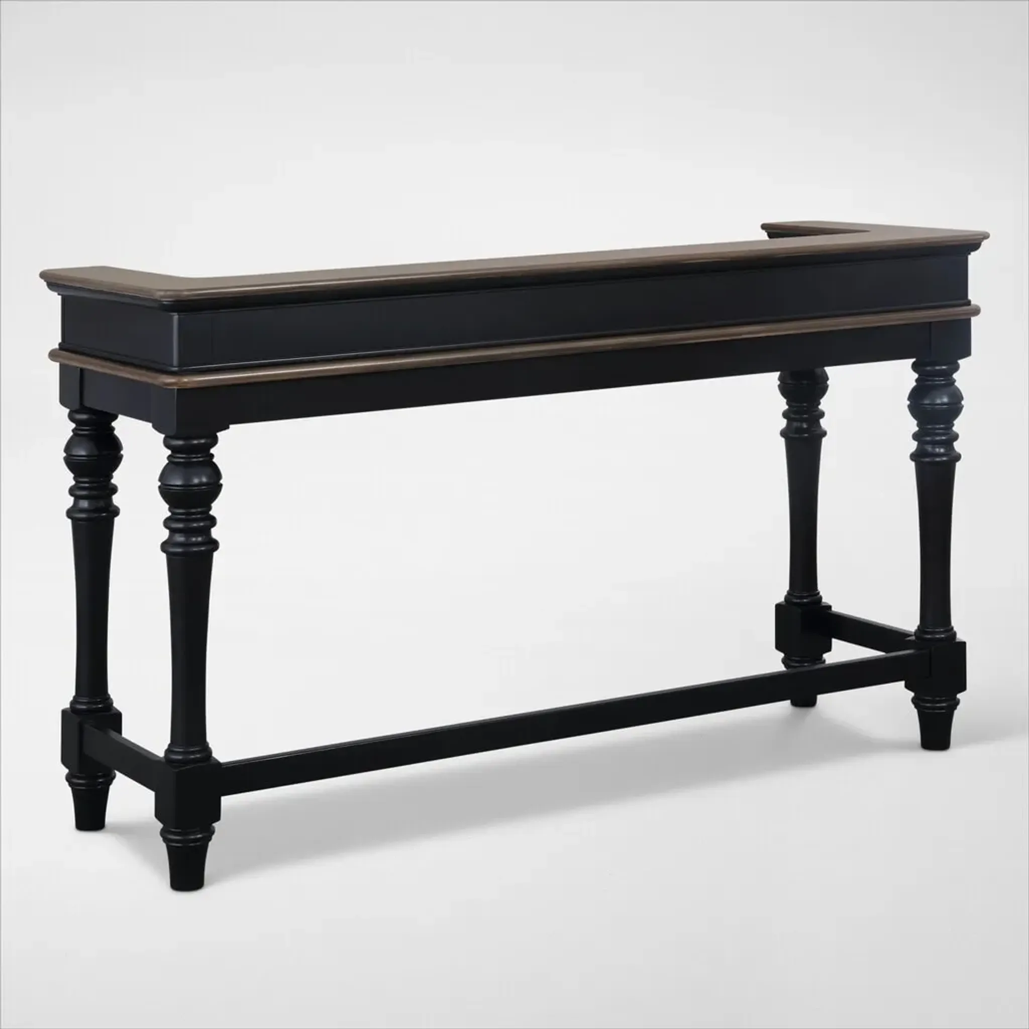 Charleston Console Table Black Value City Furniture | Furniture.com