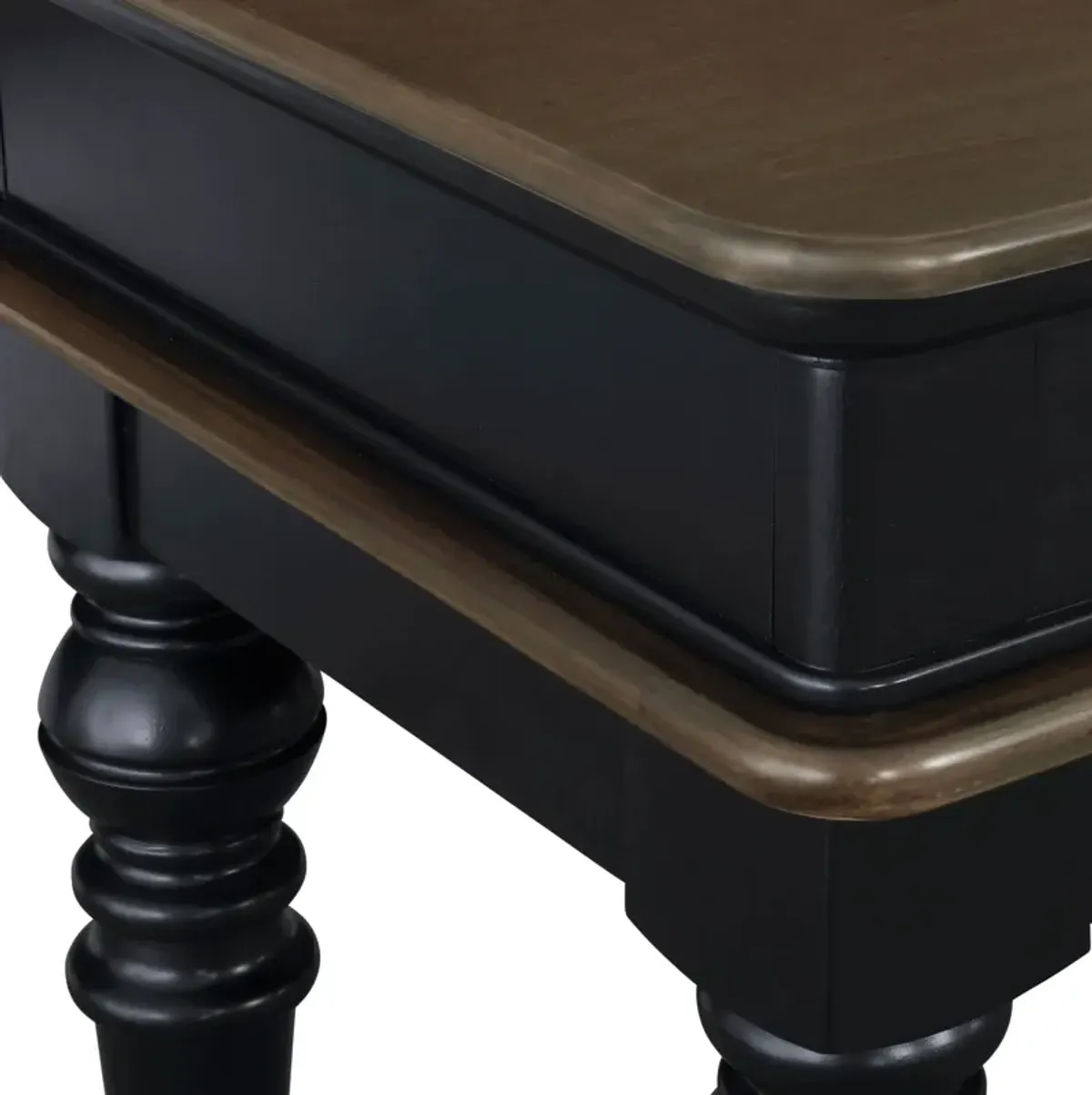 Charleston Console Table and 2 Stools - Black