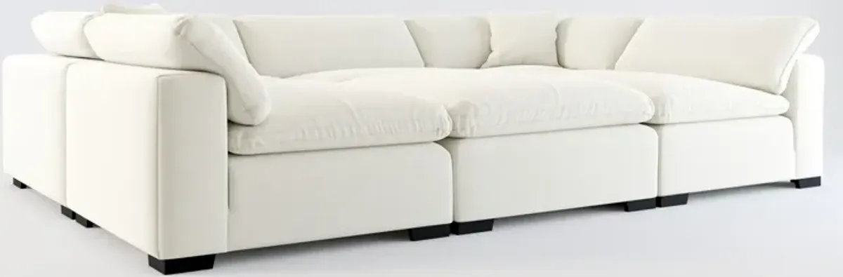 Plush Feathered Comfort 6-Piece Sectional