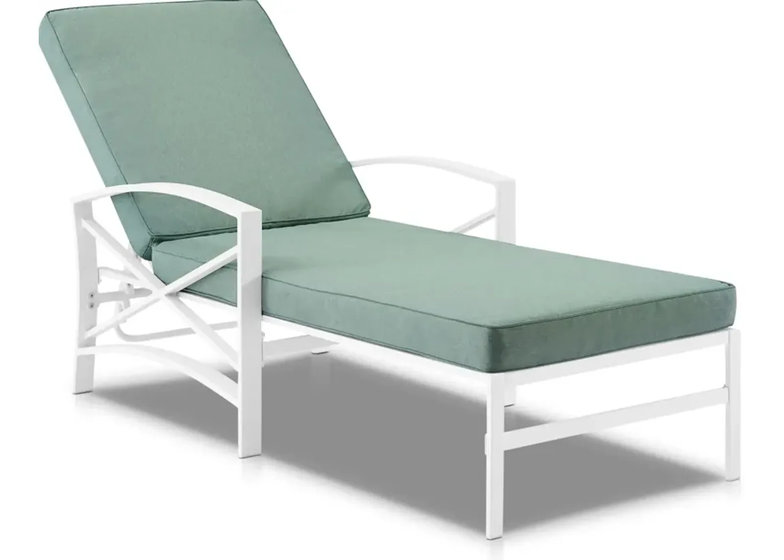 Clarion Outdoor Chaise Lounge - Mist/White