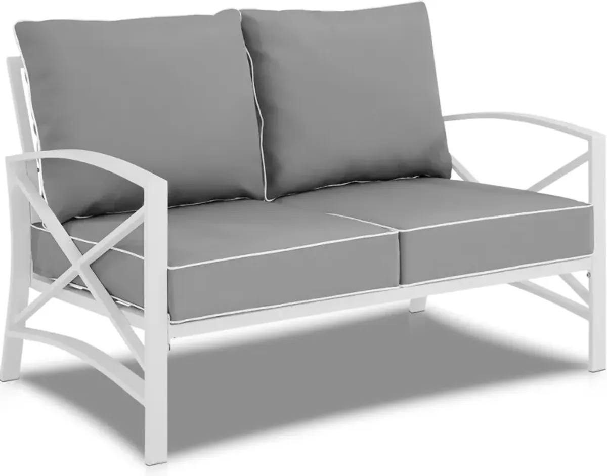 Clarion Outdoor Loveseat - Gray