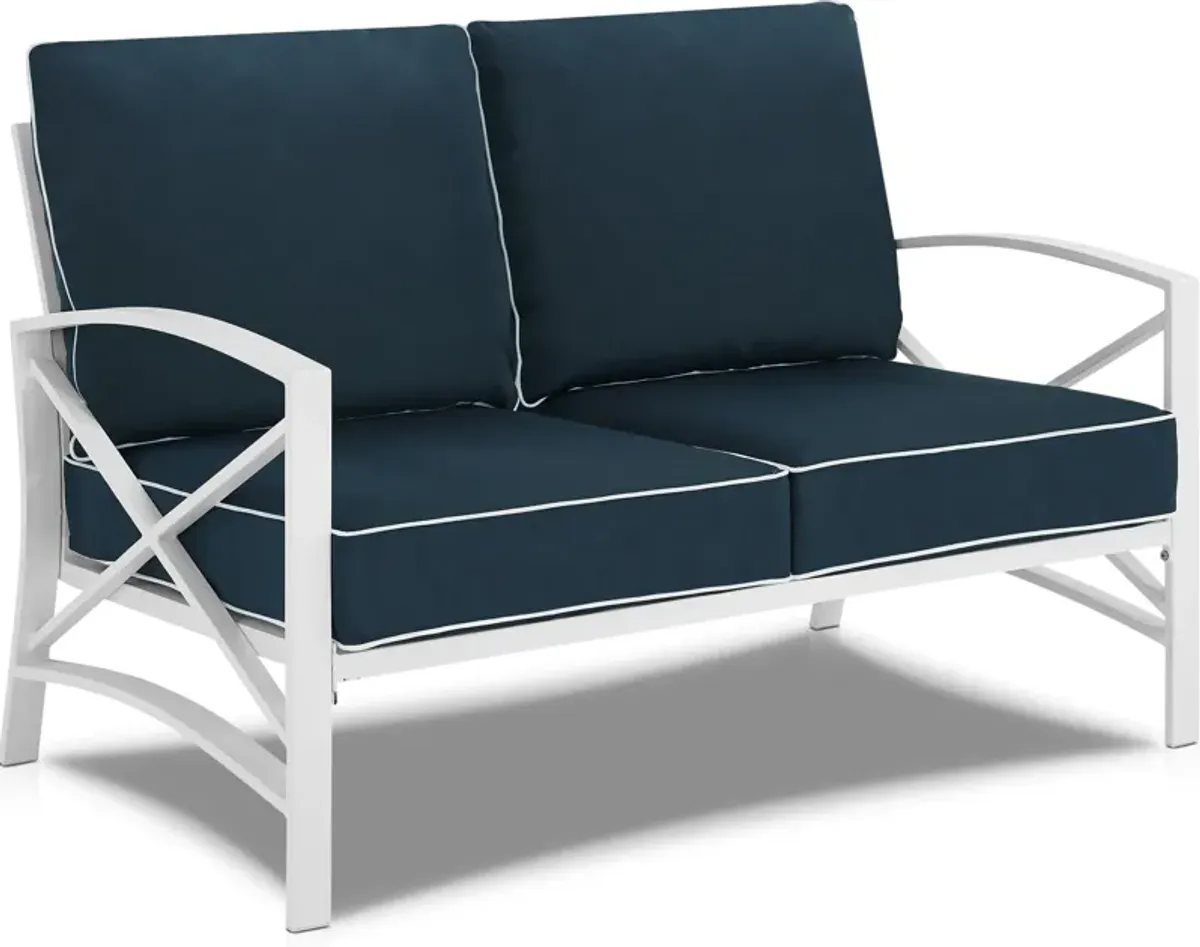 Clarion Outdoor Loveseat - Navy