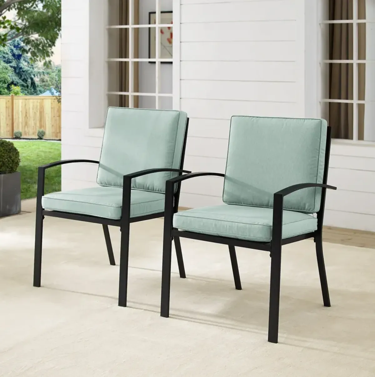 Clarion Set of 2 Outdoor Dining Chairs - Mist