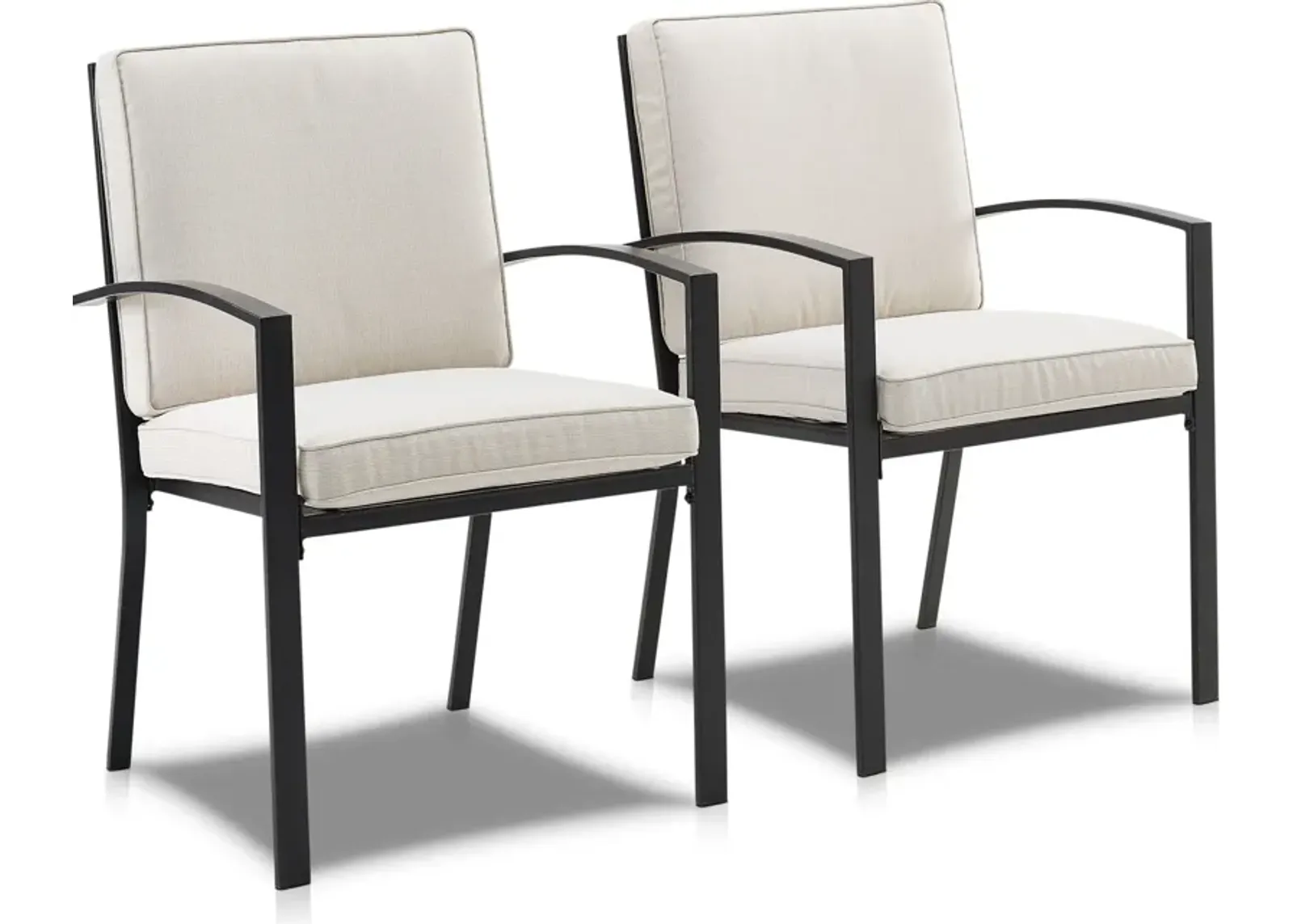 Clarion Set of 2 Outdoor Dining Chairs - Oatmeal