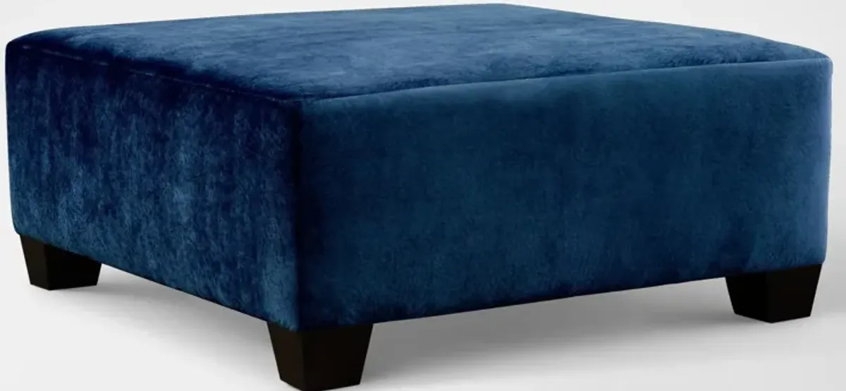 Cordelle Ottoman - Blue