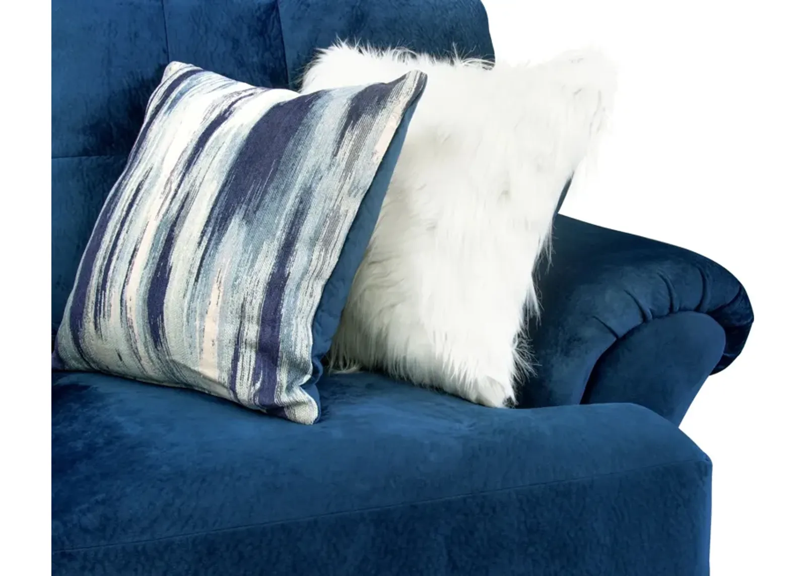 Cordelle Sofa, Loveseat and Ottoman - Blue