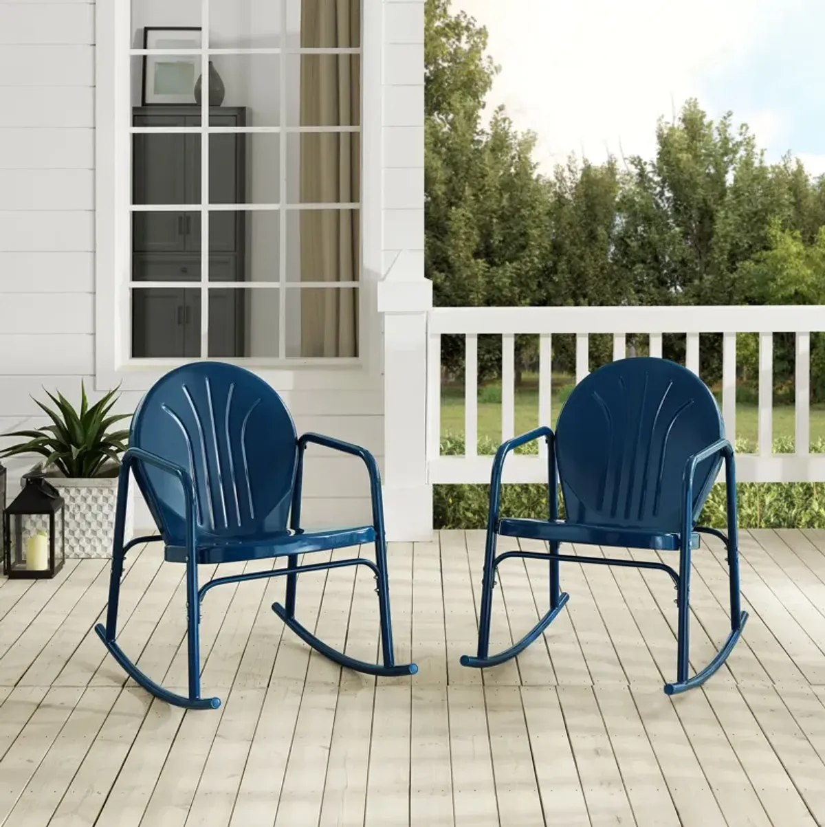 Kona Set of 2 Outdoor Rocking Chairs - Navy