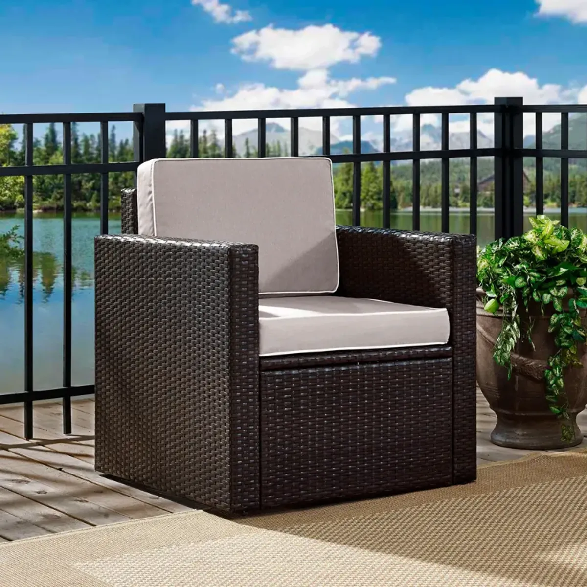 Aldo Outdoor Chair - Gray