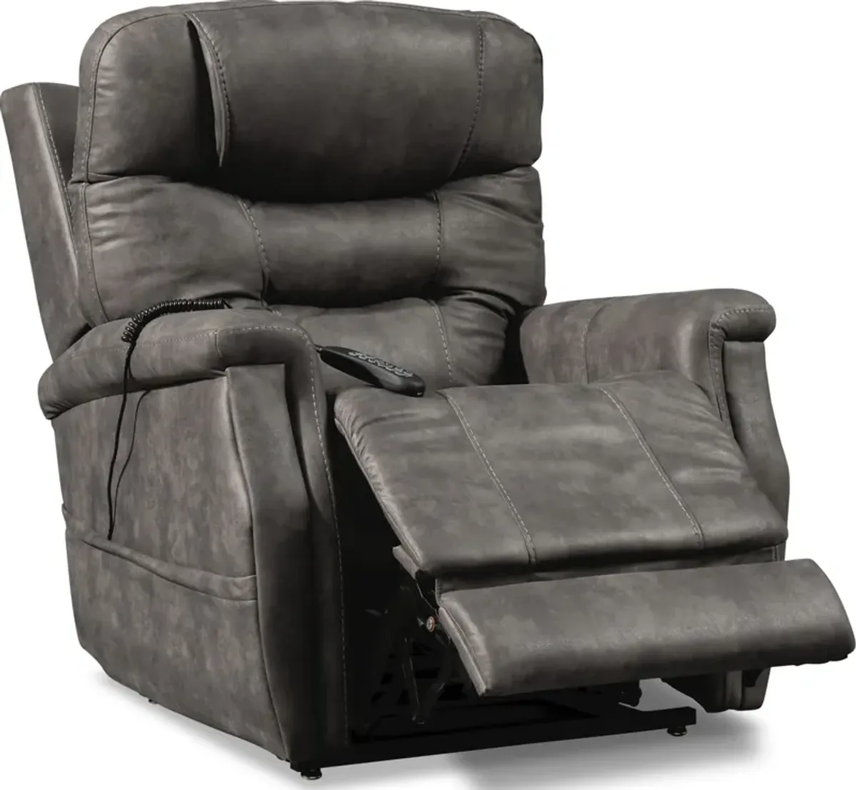 Cyrus Triple-Power Heated Lift Recliner - Gray