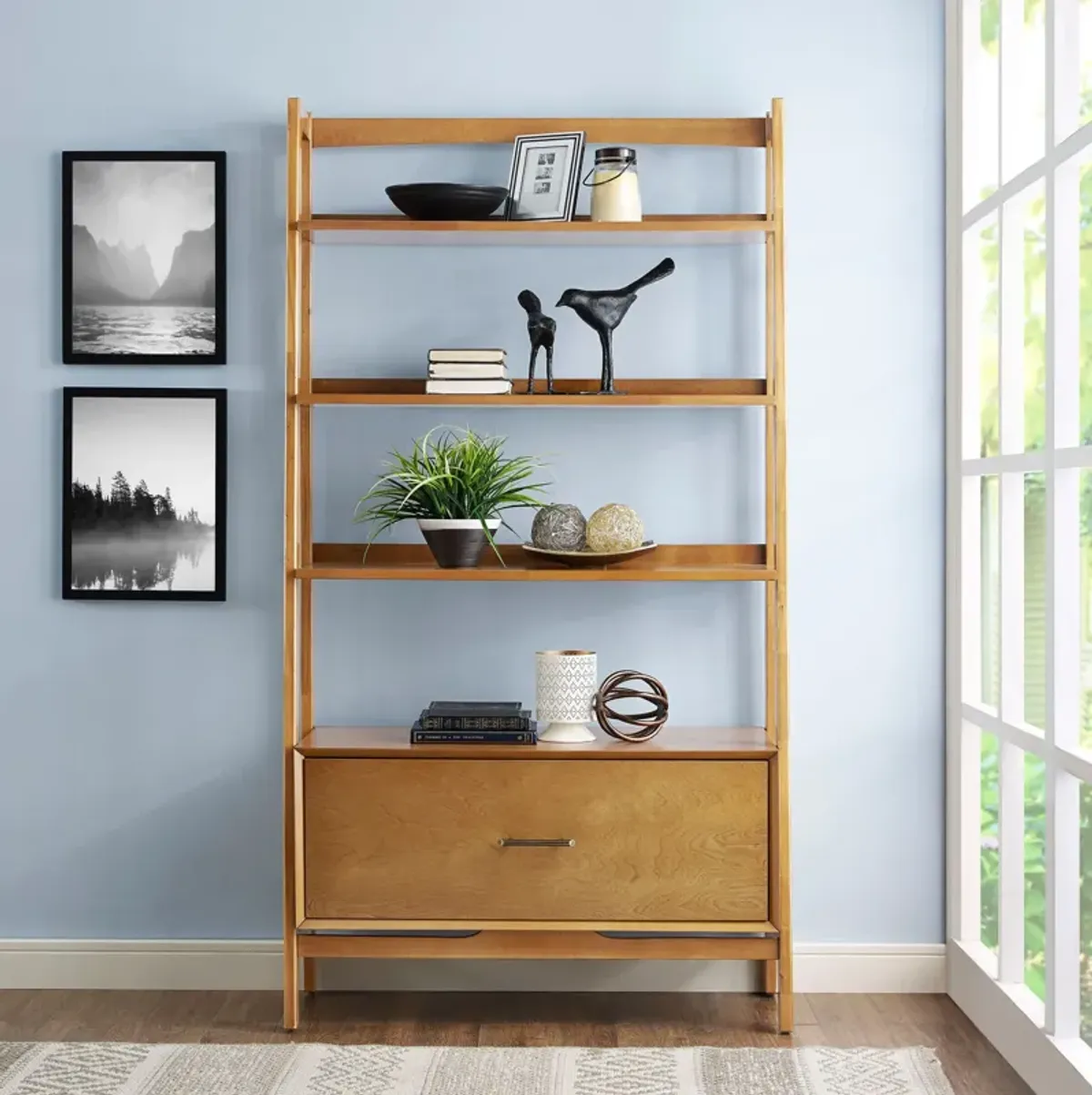 Bruce Large Bookcase - Light Wood