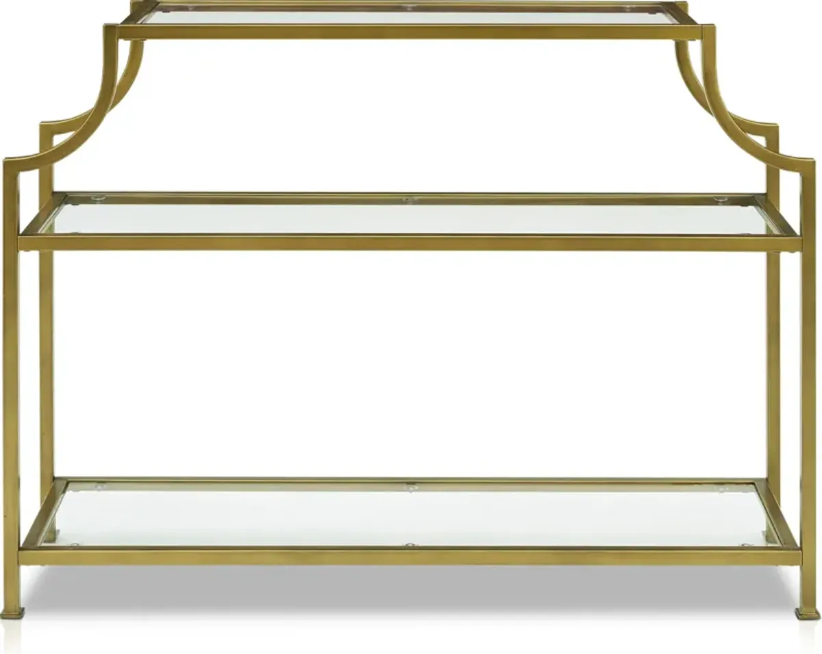 Shea Console Table - Gold