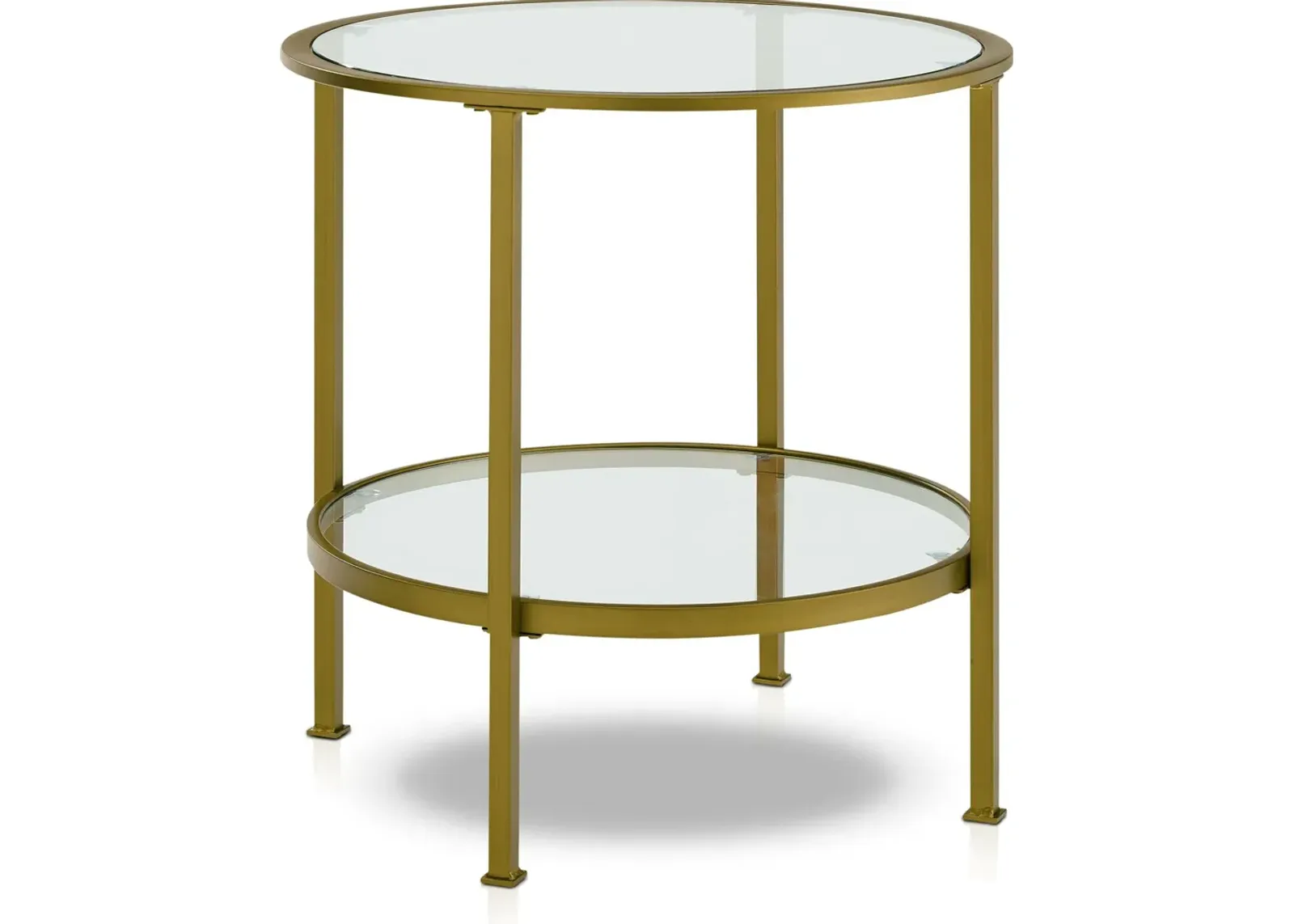 Shea End Table - Gold