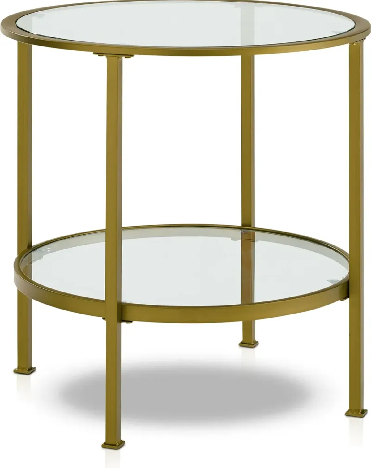 Shea End Table - Gold