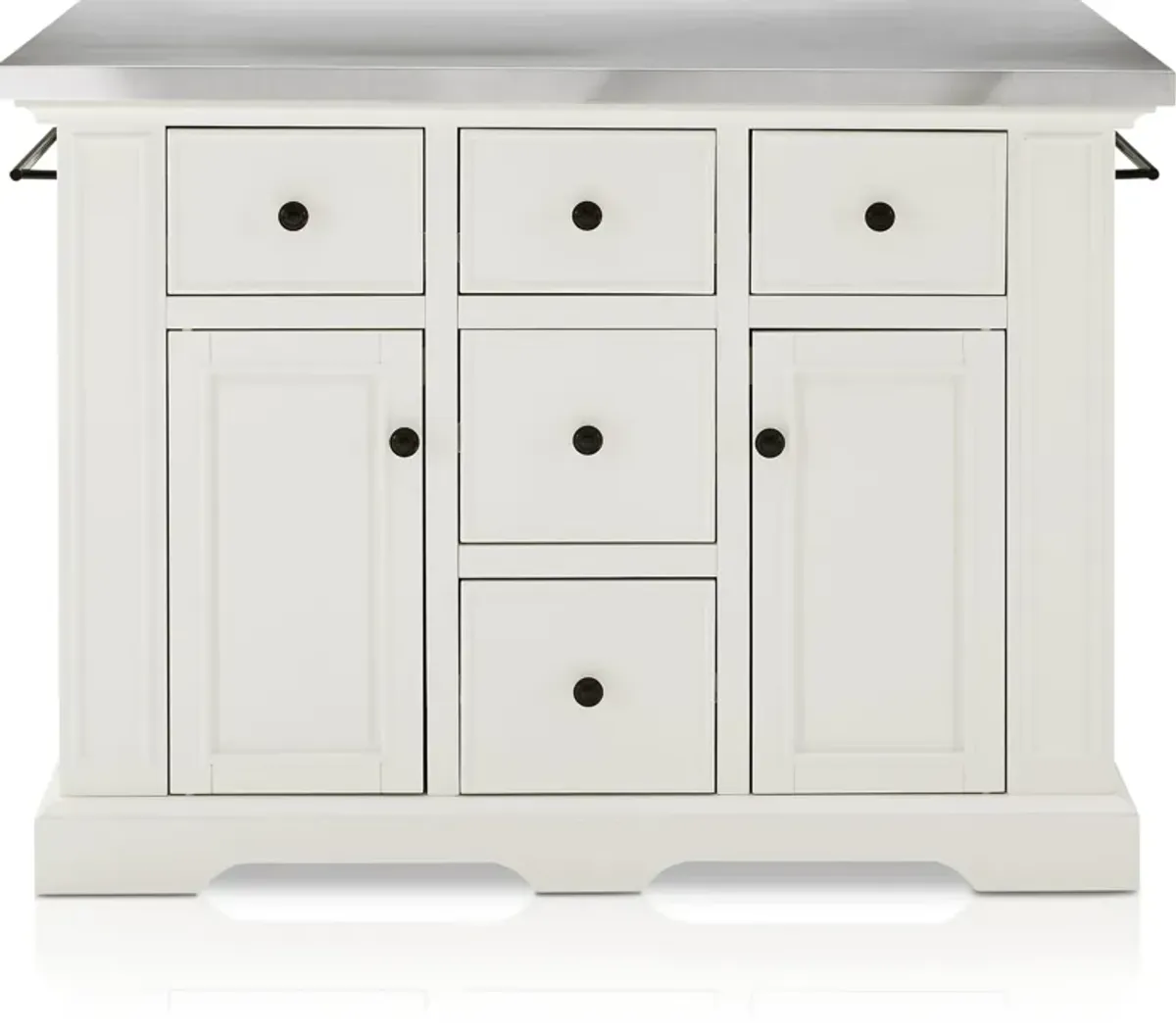 Wells Kitchen Island - White