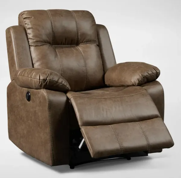 Luka Power Recliner - Mushroom
