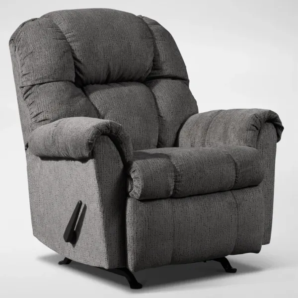 Clyde Manual Recliner - Light Gray