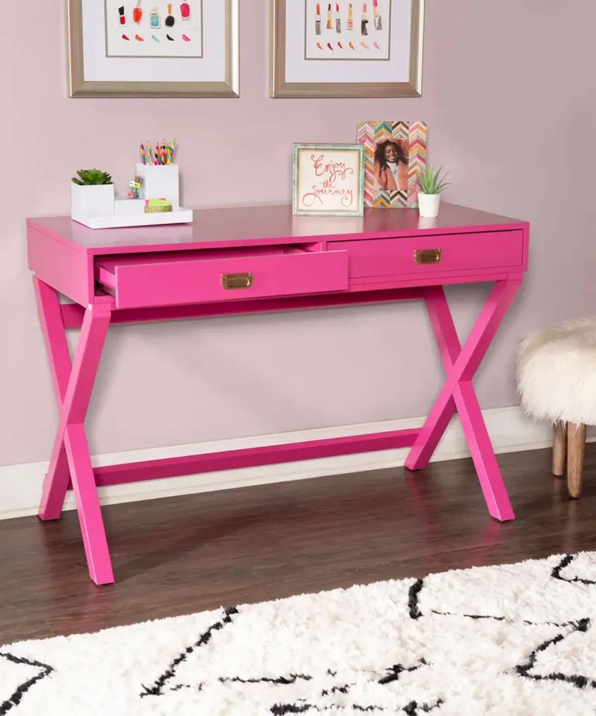 Shelby Desk - Pink