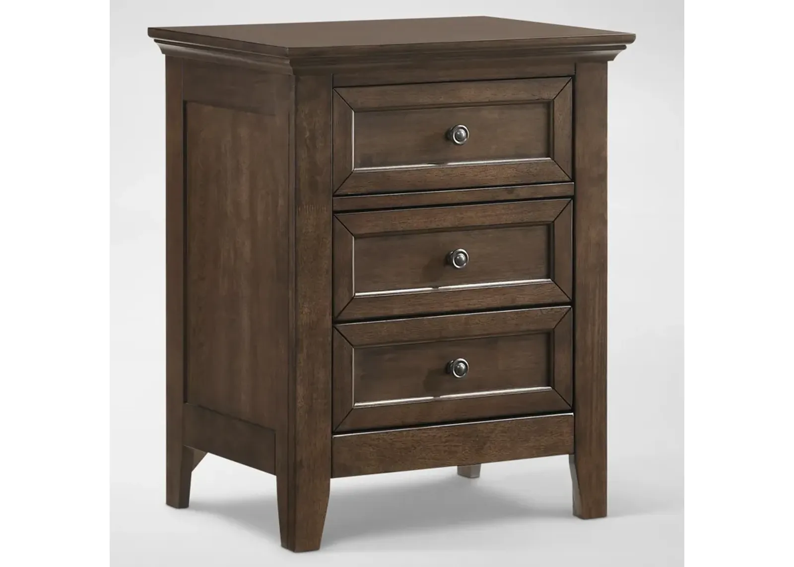 Lincoln Nightstand with USB Charging - Hickory