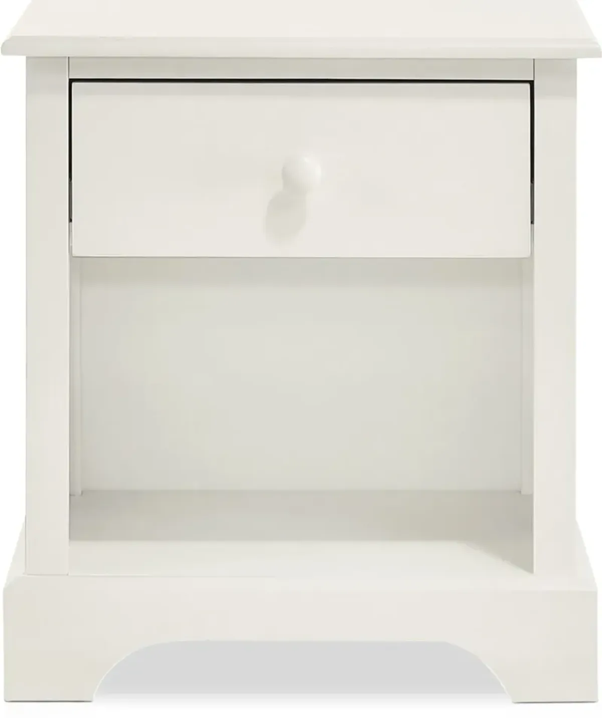 Scout Nightstand with USB Charging - White