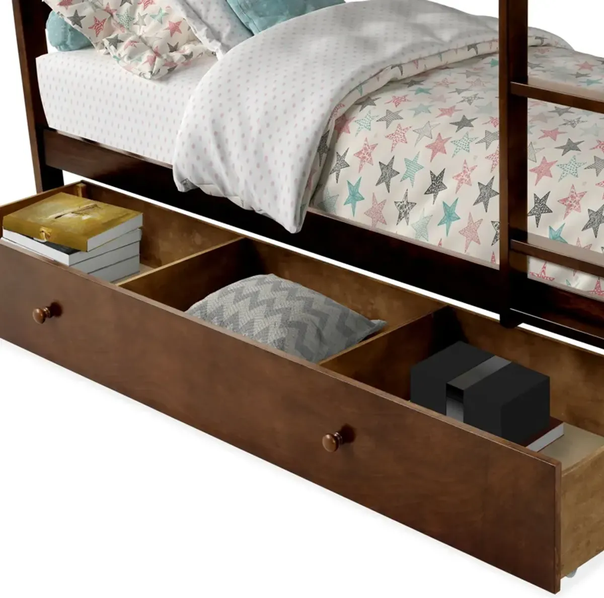 Scout Twin Over Twin Storage Bunk Bed - Espresso