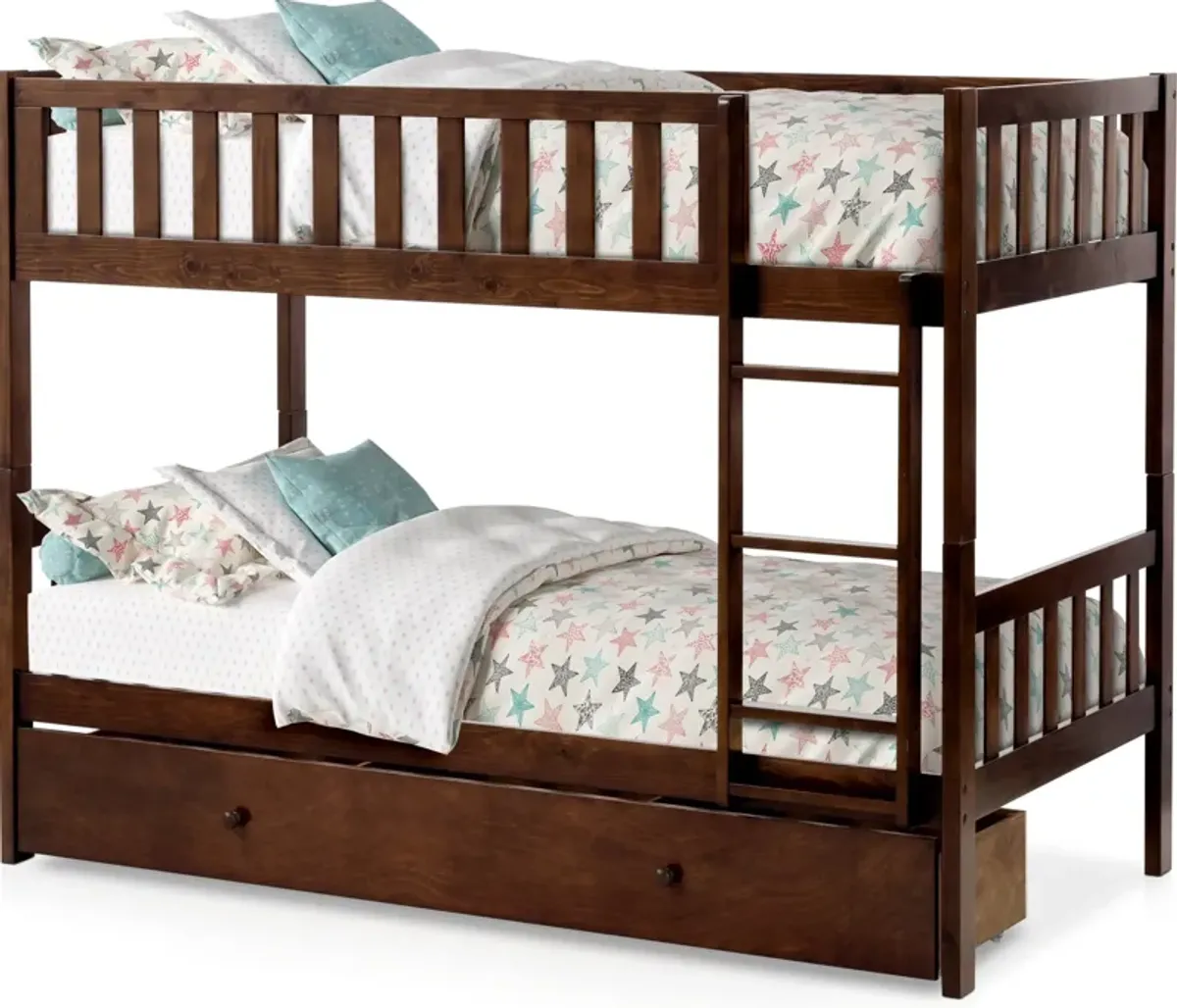 Scout Twin Over Twin Storage Bunk Bed - Espresso