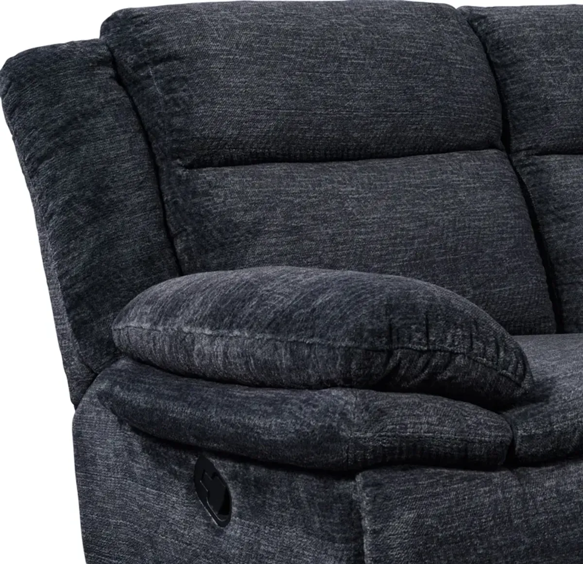 Pacific Manual Reclining Sofa - Charcoal