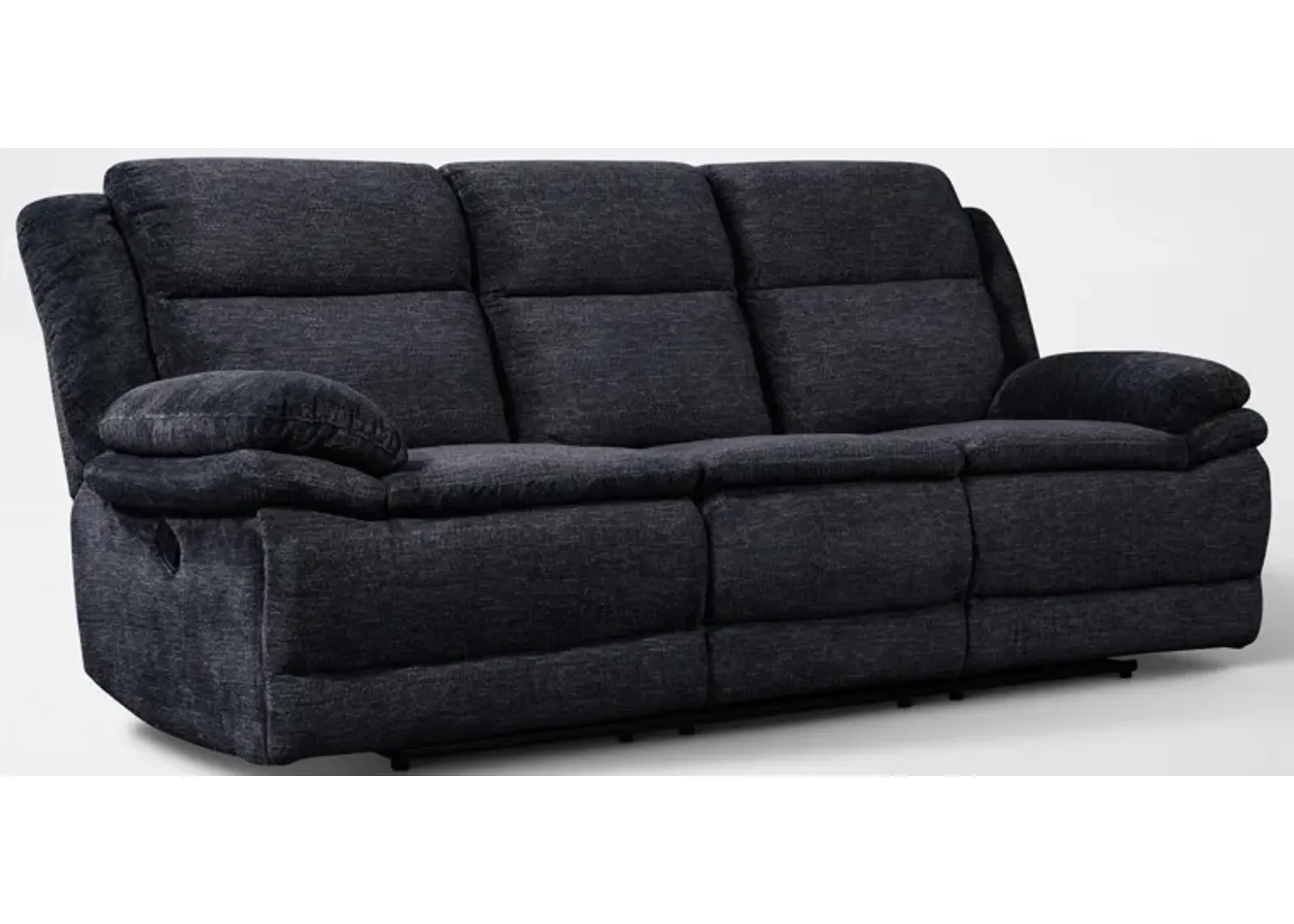 Pacific Manual Reclining Sofa - Charcoal