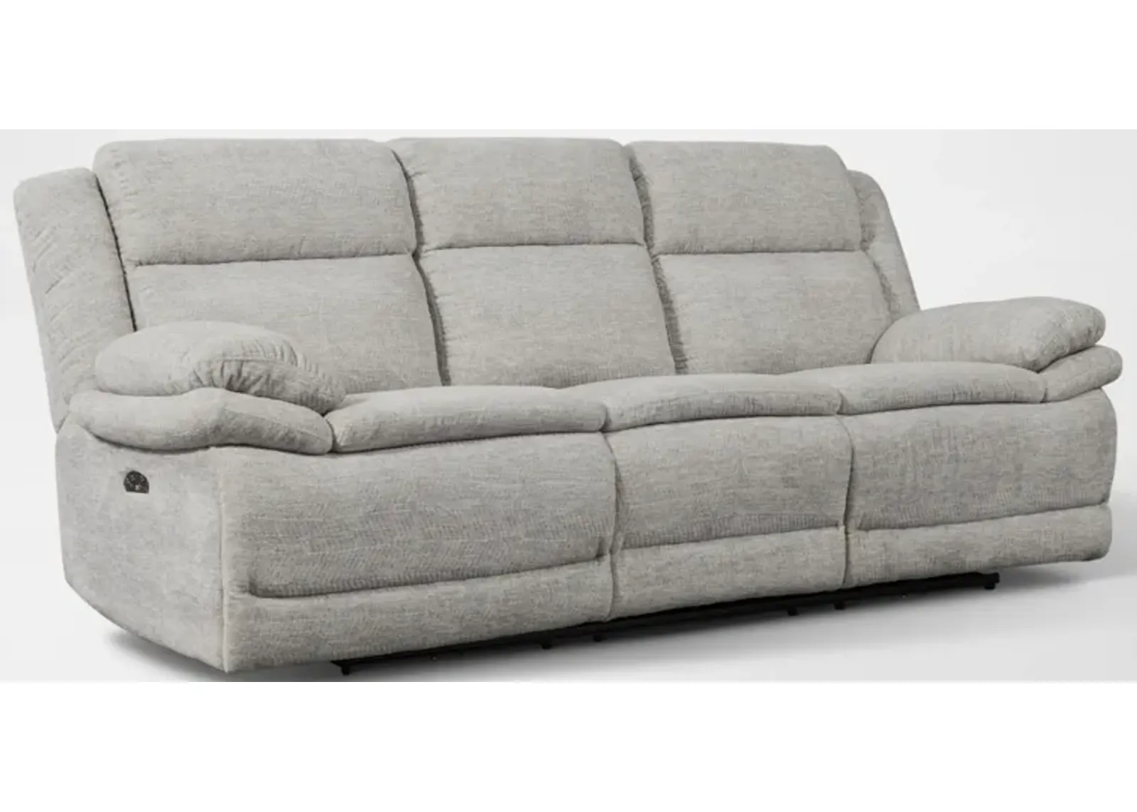 Pacific Dual-Power Reclining Sofa - Light Gray