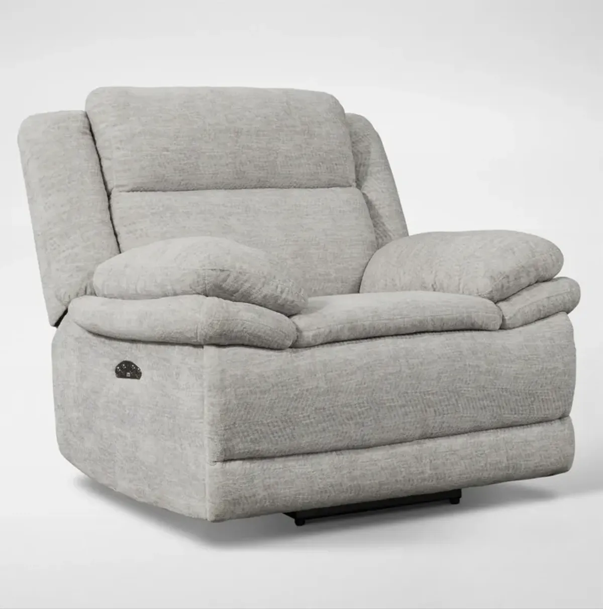 Pacific Dual-Power Recliner - Light Gray