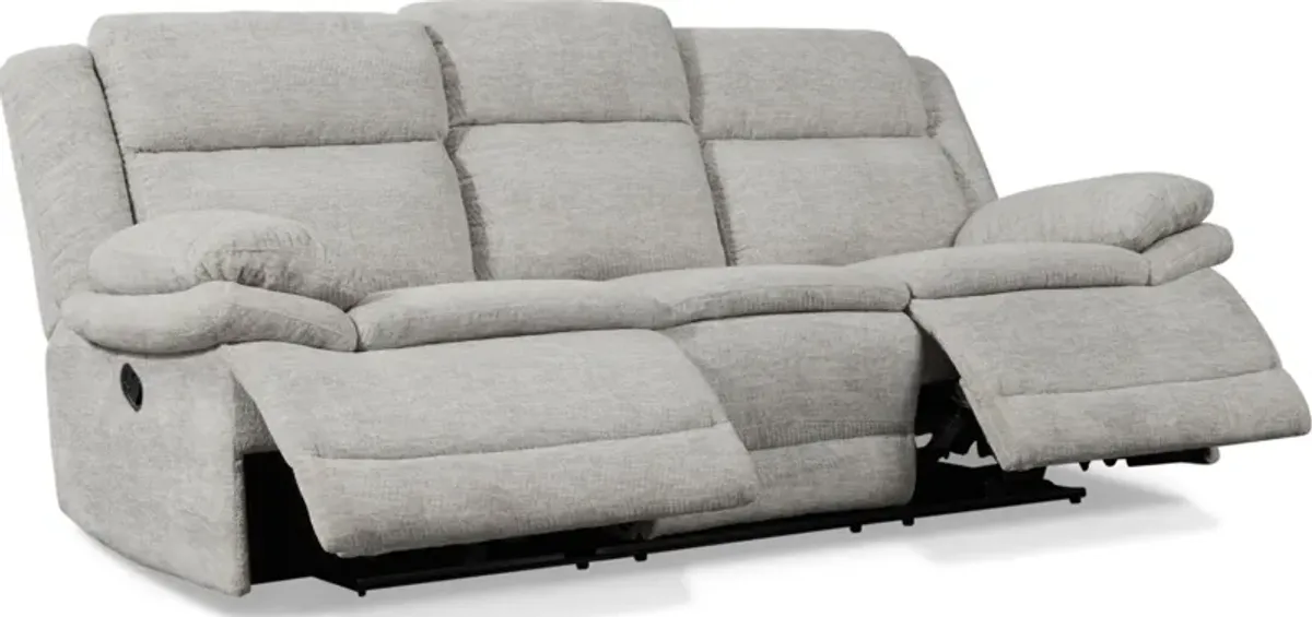 Pacific Manual Reclining Sofa - Light Gray