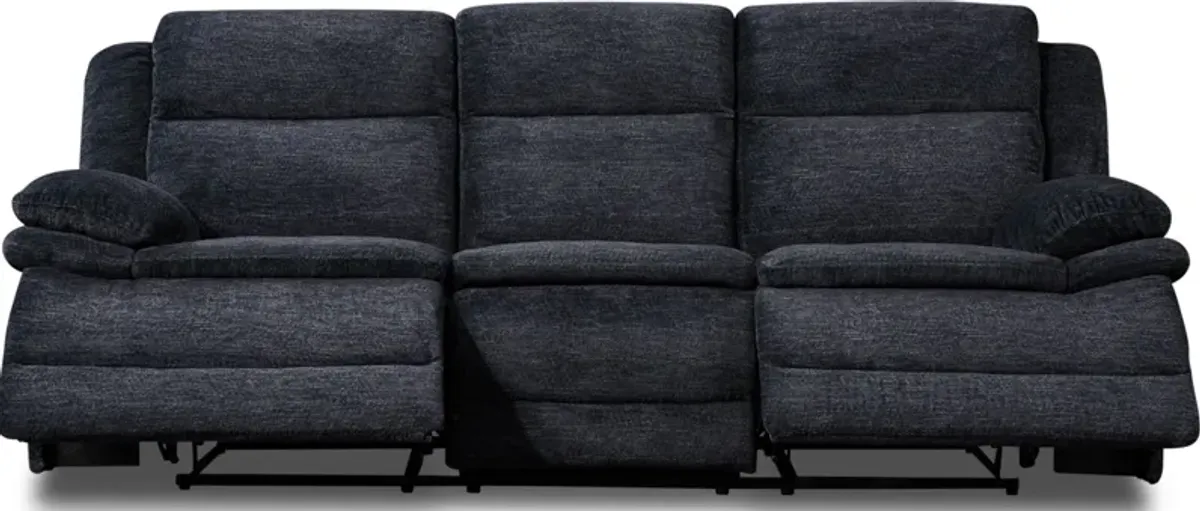 Pacific Dual-Power Reclining Sofa and Loveseat - Charcoal