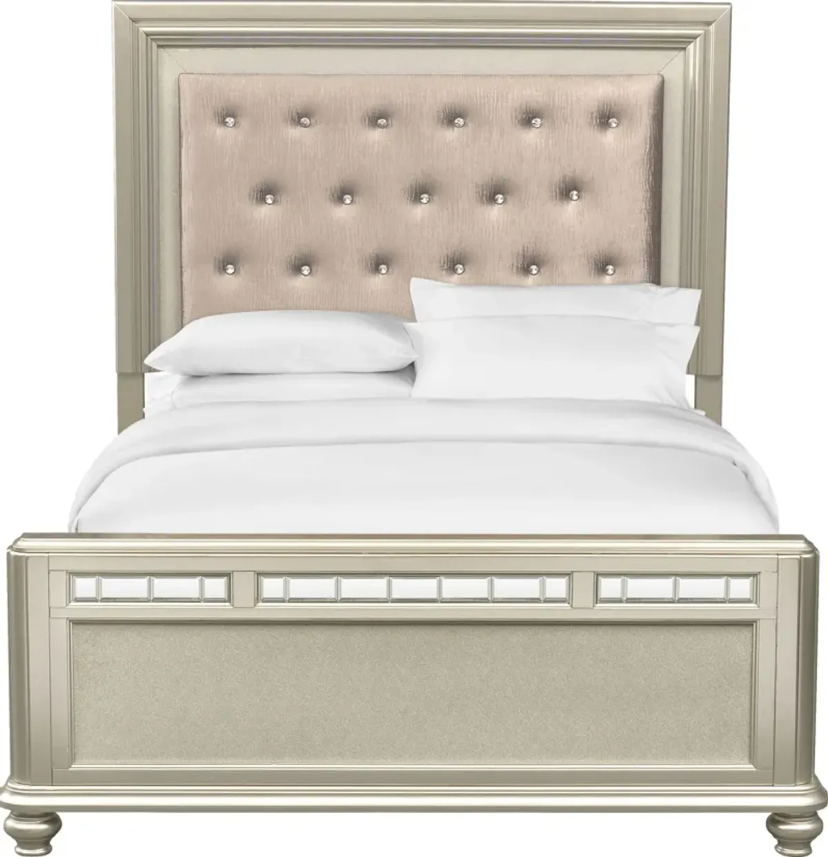 Sabrina King Bed - Platinum