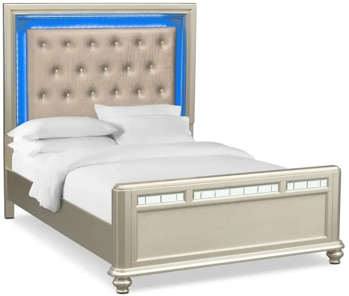 Sabrina King Bed - Platinum