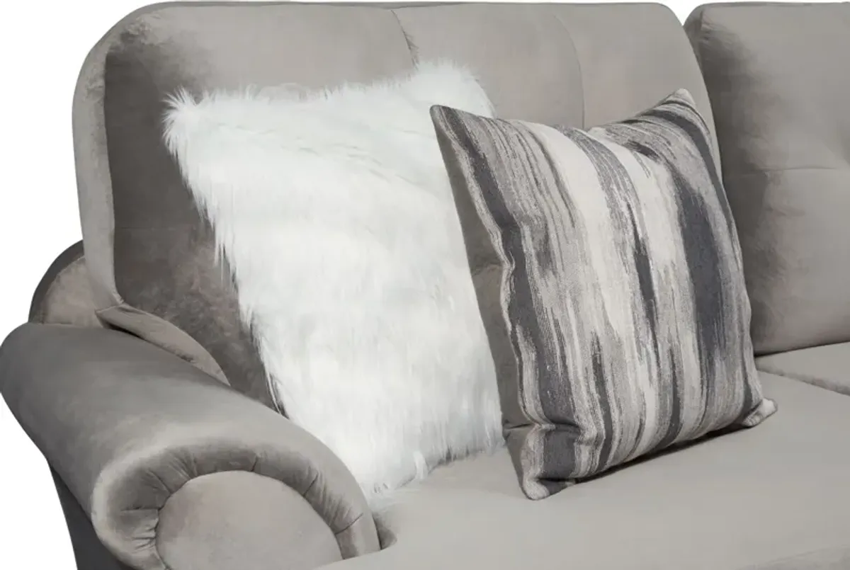 Cordelle 2-Piece Left-Facing Sectional and Chaise - Gray