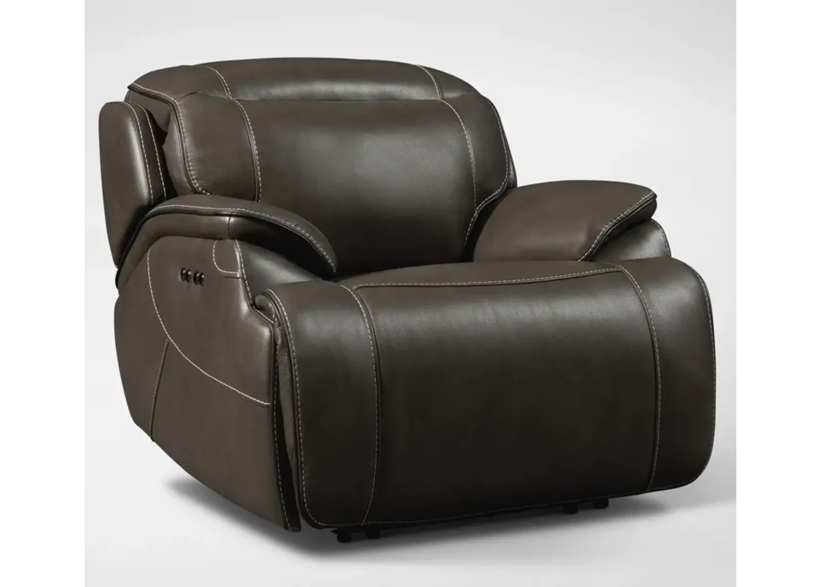 Devon Dual-Power Recliner - Charcoal