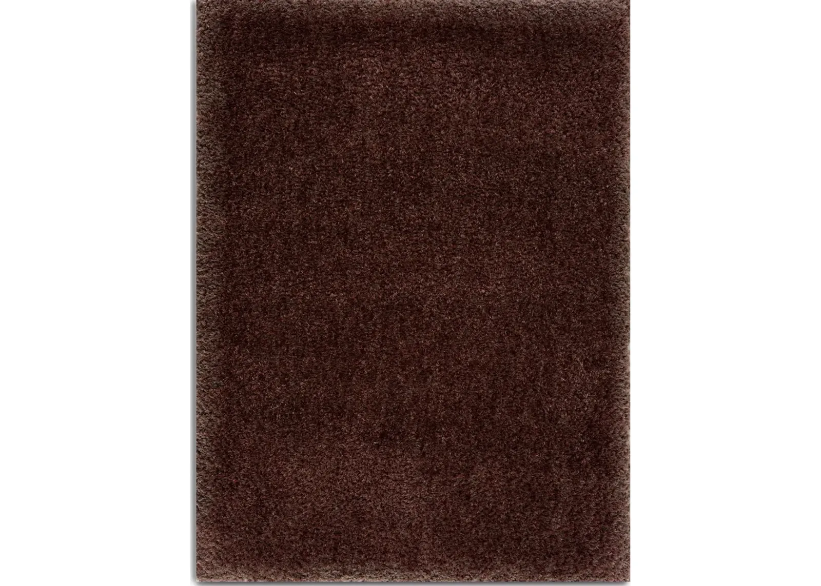 Merino Plush Shag 5 x 7 Area Rug - Coffee