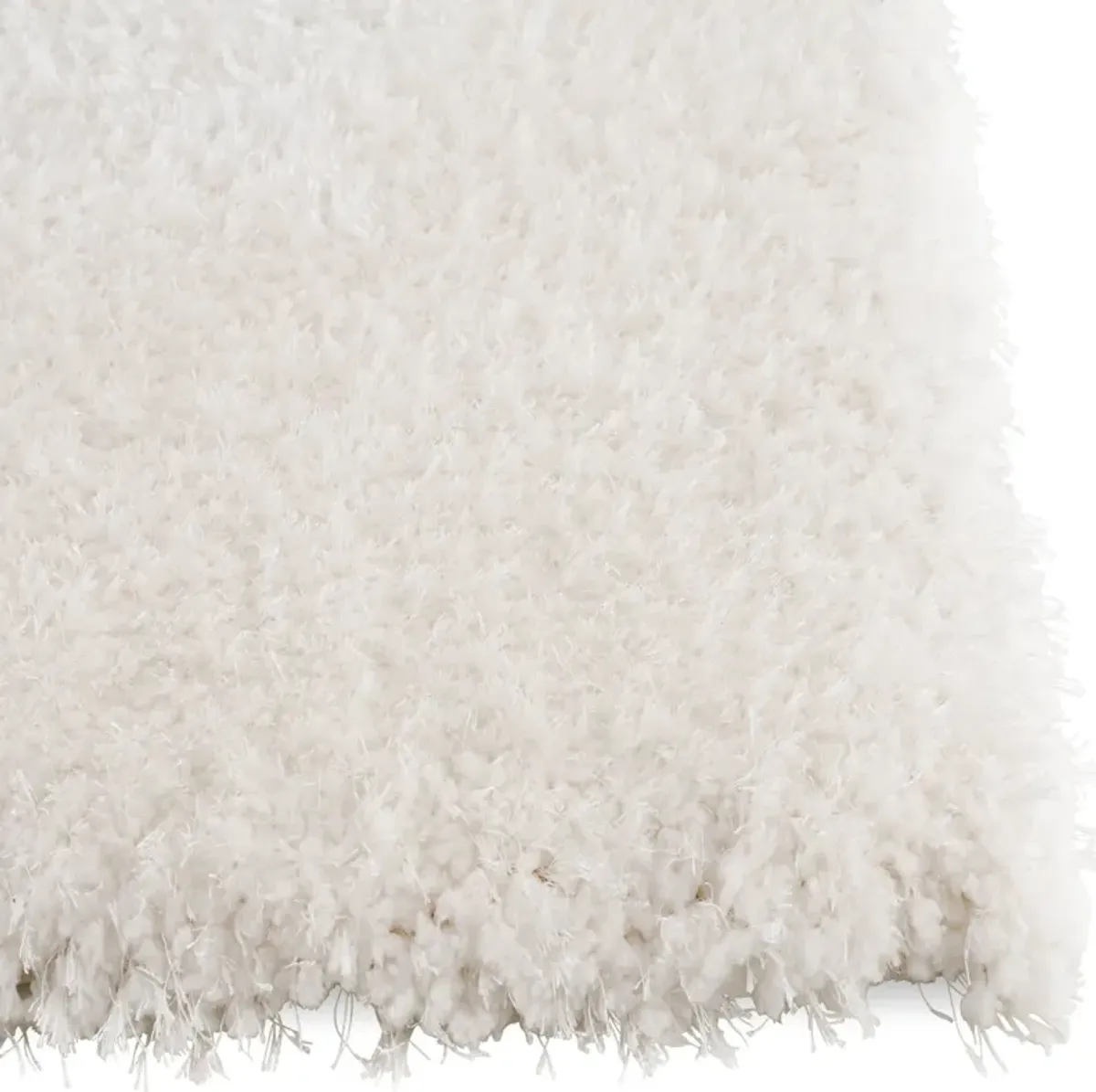 Merino Plush Shag 5 x 7 Area Rug - White