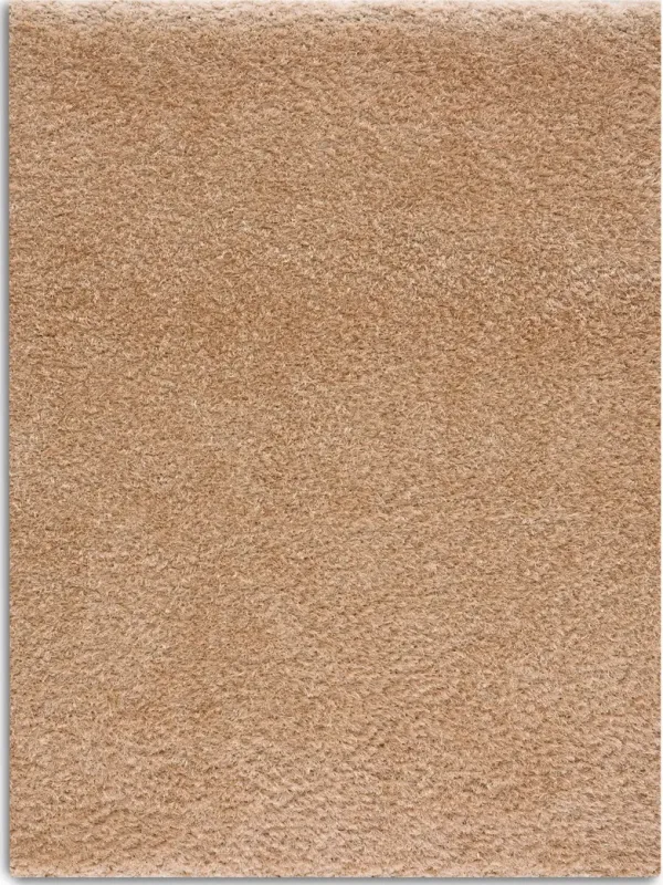 Merino Plush Shag 5 x 7 Area Rug - Beige