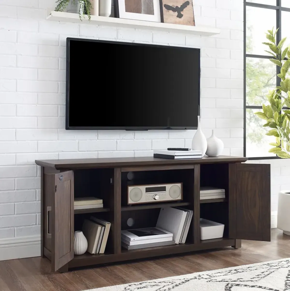 Lucas 48” TV Stand - Dark Walnut