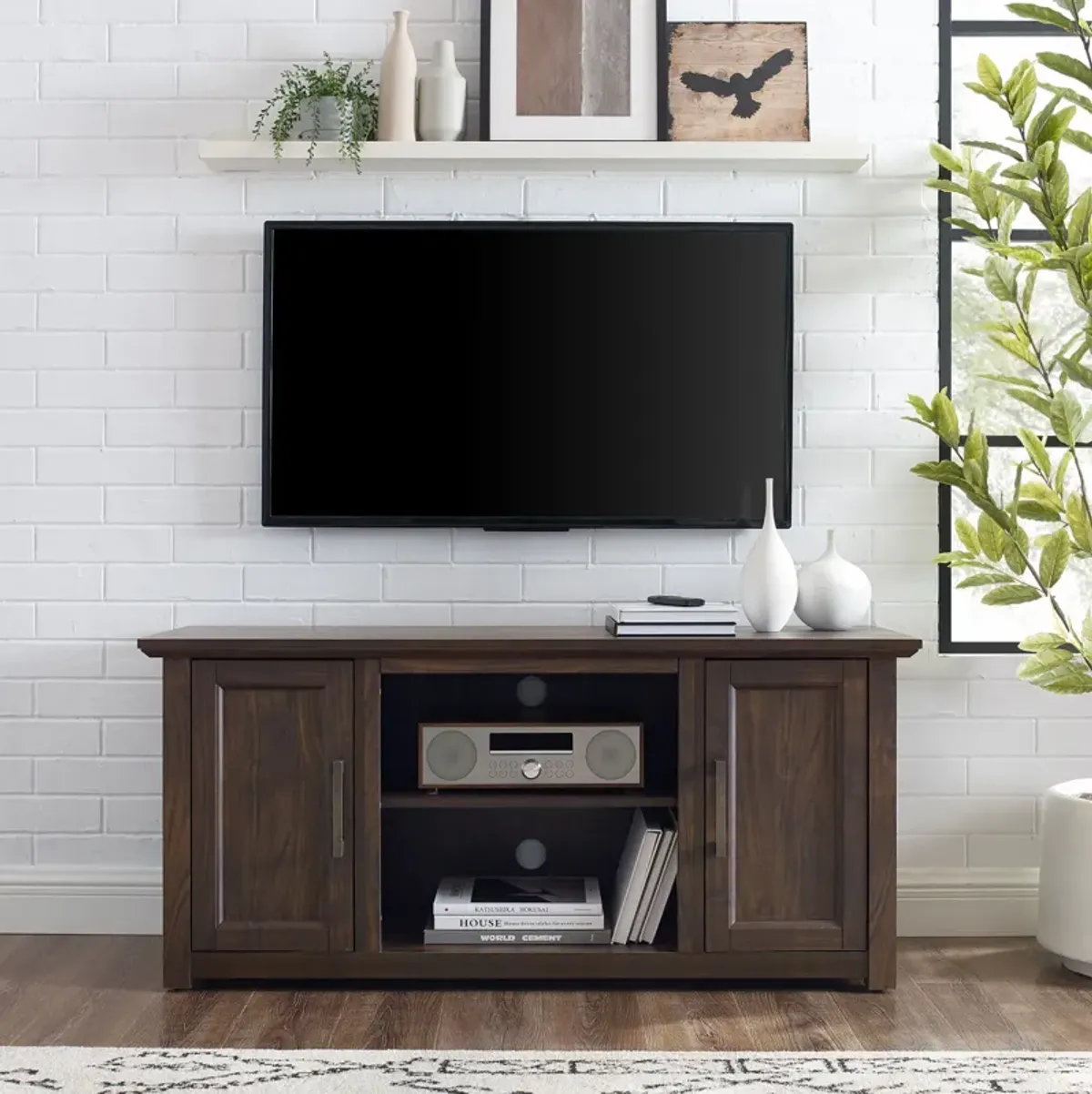 Lucas 48” TV Stand - Dark Walnut