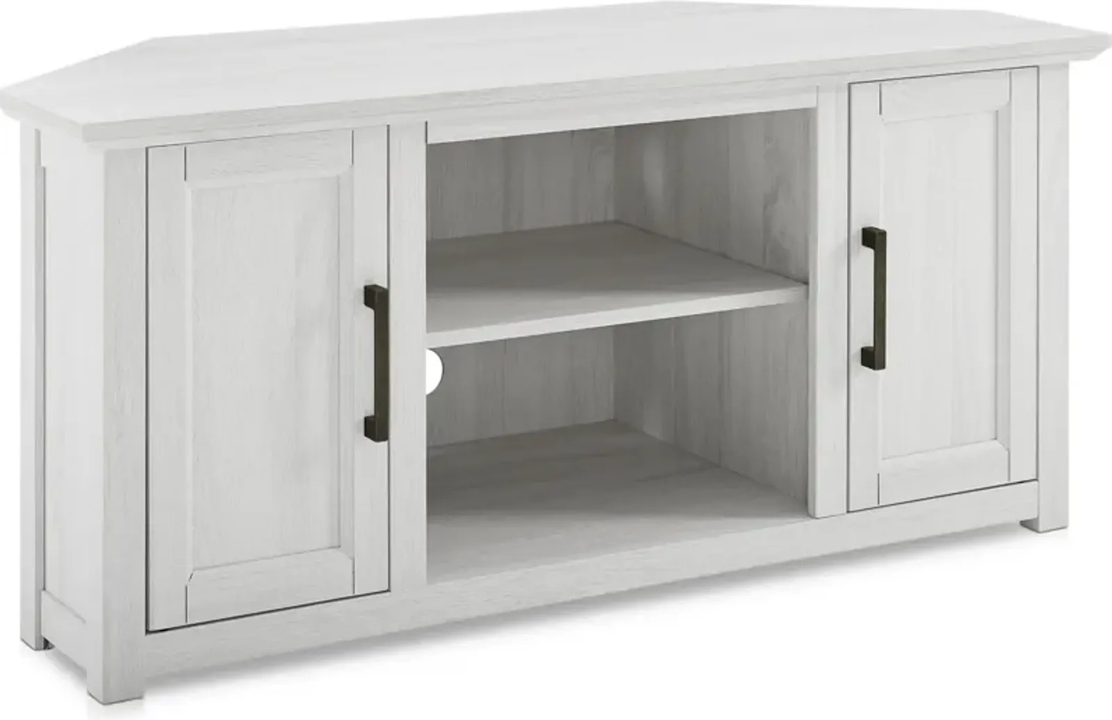 Lucas 48” Corner TV Stand - White