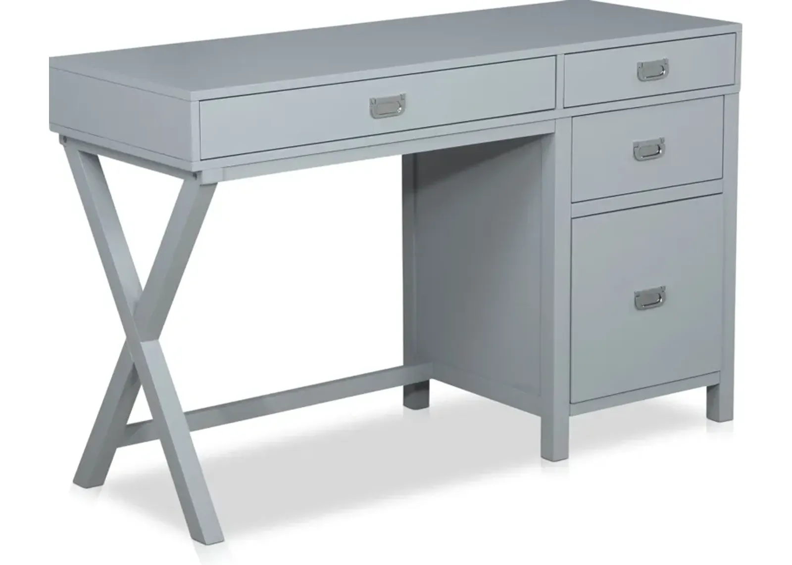 Shelby Storage Desk - Gray