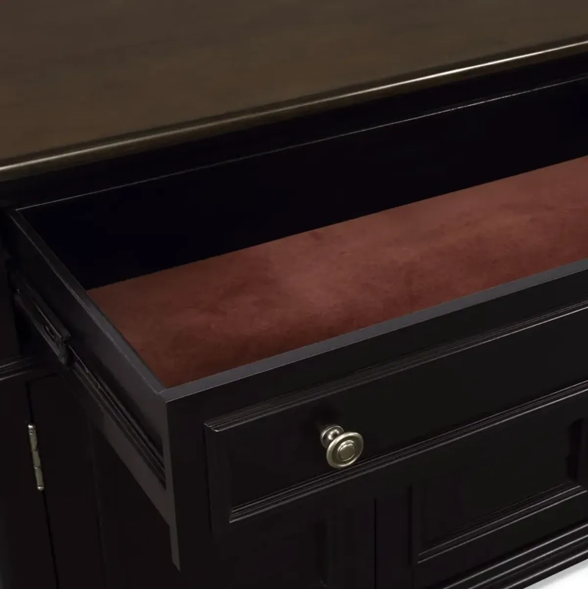 Charleston 74" TV Stand - Black